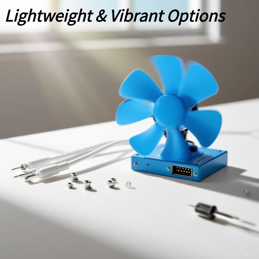 Plastic Propeller 10st Propeller 4 Bladen Sterke Wind Modelbouw Luchtschroeven Duurzame Materialen Lichtgewicht Windkostuum Hoofddeksels en Hoeden (Geel