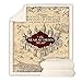 FVNJHL Mappa del Castello 3D Stampato Velluto Peluche Coperta in Pile Coperta copriletto Sherpa Coperta Divano Copripiumino Viaggio Ragazza Biancheria da Letto 150 * 200 cm