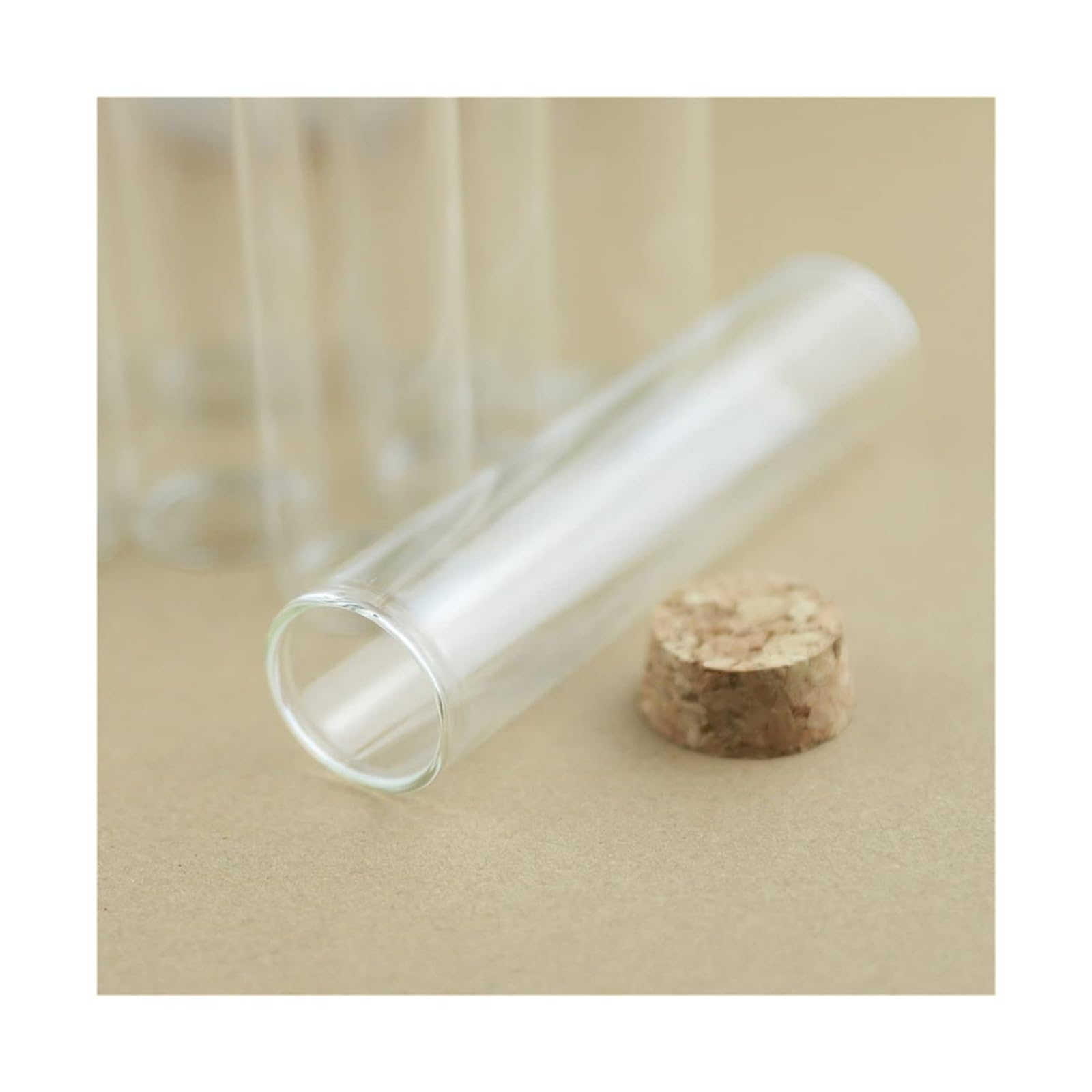 probówki z przezroczystego szkła, Szklane probówki z korkami 24 szt. 30x120mm 60ml