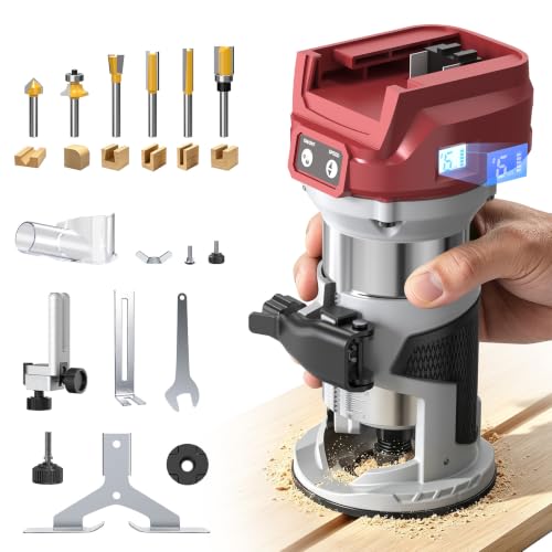 Cordless Wood Router Tools Compatible with Milwaukee 18V Battery