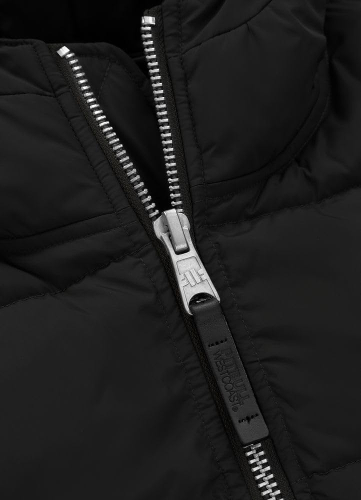 PITBULL - Winterjacke Herren mit Steppung Gopher, Jacke Herren mit Kapuze, Männer Steppjacke, Bequeme Windjacke, Windbreaker mit Reißverschluss, Jacke Winter