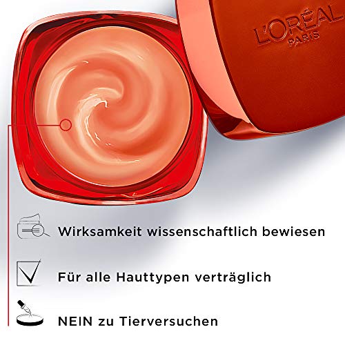 L'Oréal Paris Tagespflege, Revitalift Belebende Crème Rouge, Anti-Aging Gesichtspflege, Anti-Falten, Extra-Straffheit… - Image 5