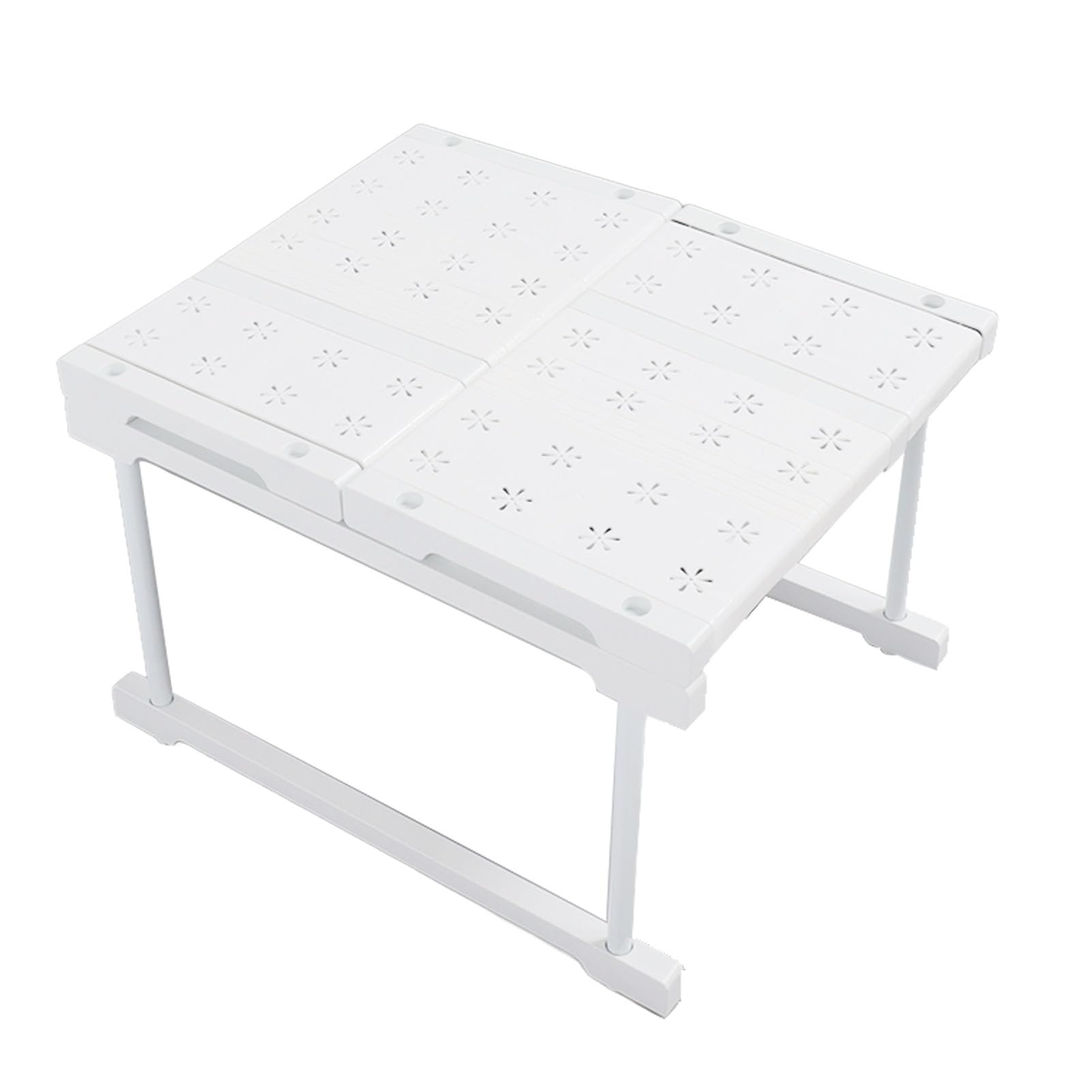 Scaffale portaoggetti espandibile per armadio |Larghezza regolabile di 48 cm per armadi/lavelli |Forte capacità di carico di 55 kg |No - Assemblaggio attrezzature per (Length 27-38cm / 10.6-15in)