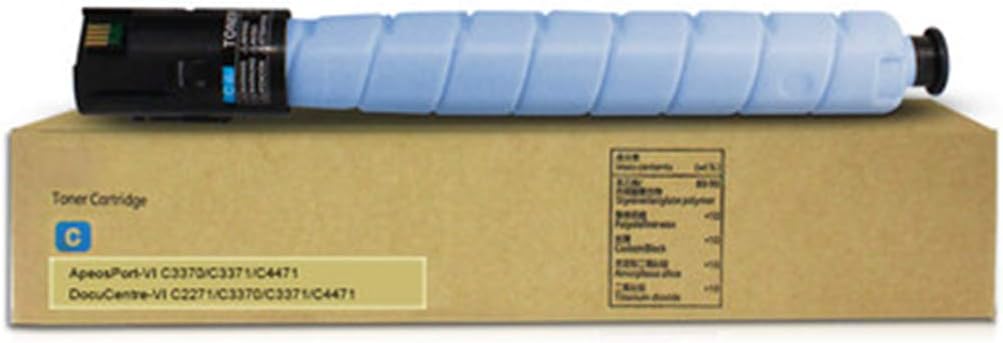 InkFenCompatible with Xerox VI C3371 toner cartridge for xerox DocuCentre-VI C2271 C3370 C3371 C4471 Apeosport-VI C3370 C3371 C4471 C5571 C6671 C777 color copier cartridge,10000pagesblue