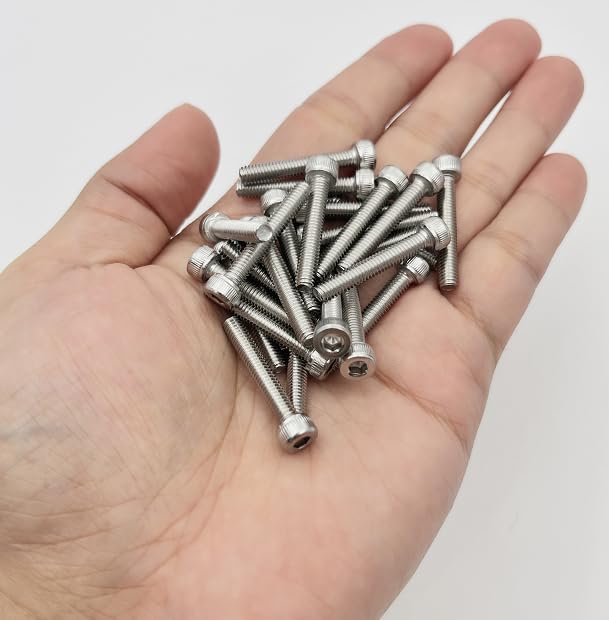 Vis à Tête Cylindrique à Six Pans Creux (Allen) En Acier Inox 304 - Pour Moto, Bricolage