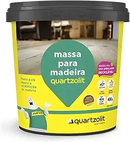 Quartzolit - Massa Acrílica para Madeira Cor Imbuia de 400g