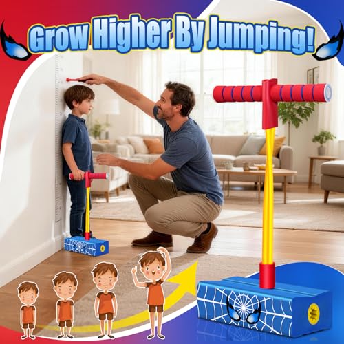 Image of Kids Pogo Stick Foam Pogo Jumper for Kids: 3 4 5 6 7 8 Year Old Boy Gift, Outside Toys for Kids Ages 4-8, 3+ Year Old Boy Toys, Birthday, Easter, Christmas