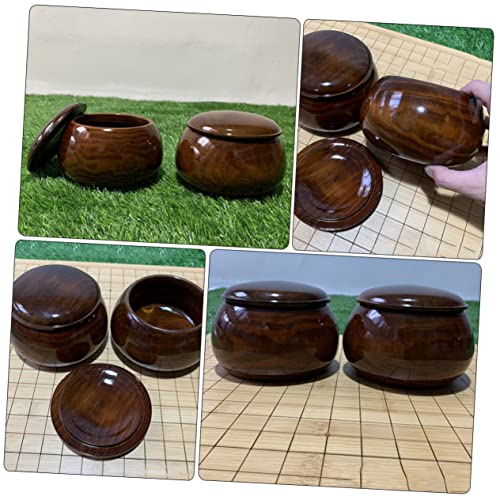 Boîte à pièces d'échecs en bois naturel Vaguelly compacte - 6