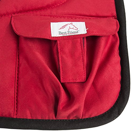 Best Friend Western Style Bareback Saddle Pad, Red #TOP6