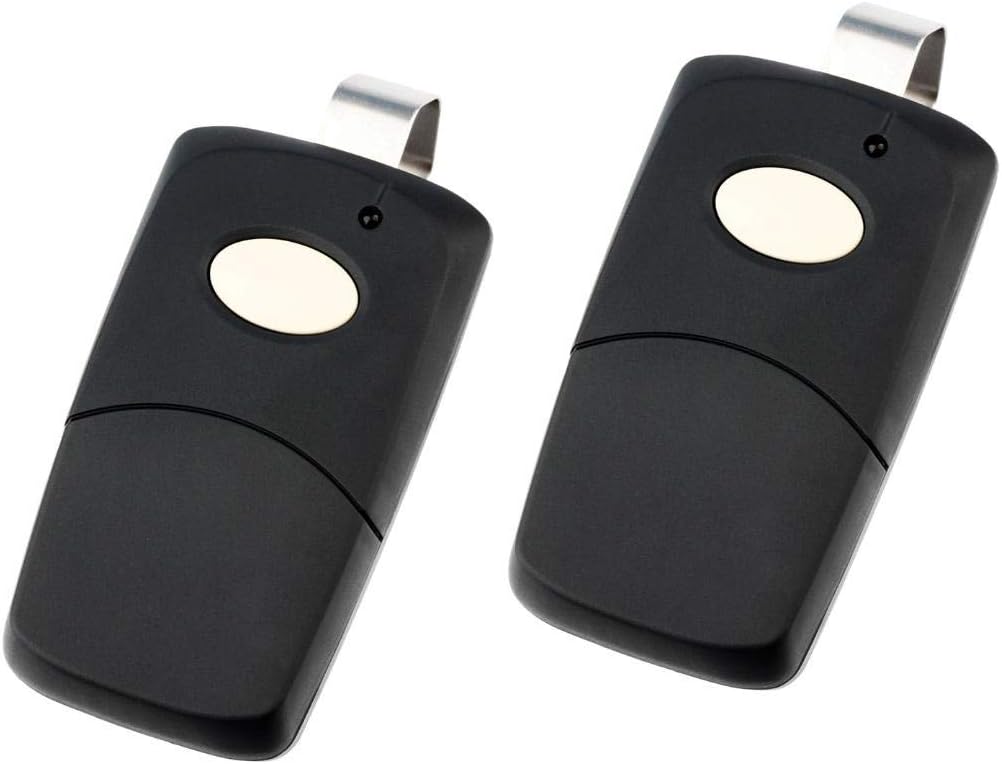 2 for Multicode 3089 Linear 3089 Garage Door Remote Opener (308911, MCS308911 300mhz) Black