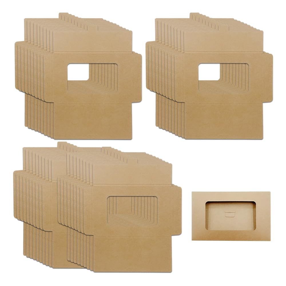 ONEBO 40 Piezas Sobre Papel Kraft,Tarjeta de Felicitación Sobres de Invitaciones de Boda,para Tarjetas Postales, Bodas, Suministros de Regalo para Fiestas de Cumpleaños