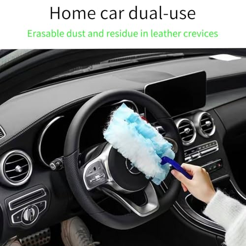 Image of Duster Refills for Swiffer Duster,10 Count 180 Heavy Duty Dusters Refills,Multi Surface Heavy Duty Feather Dusters Kit for Cleaning Kitchens,Bedrooms,Bathrooms,Studies,Cars (10, Blue)