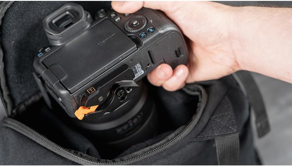 Tether Tools TetherGuard LeverLock Plate Port Protection, Tripod Plate for Cable Management