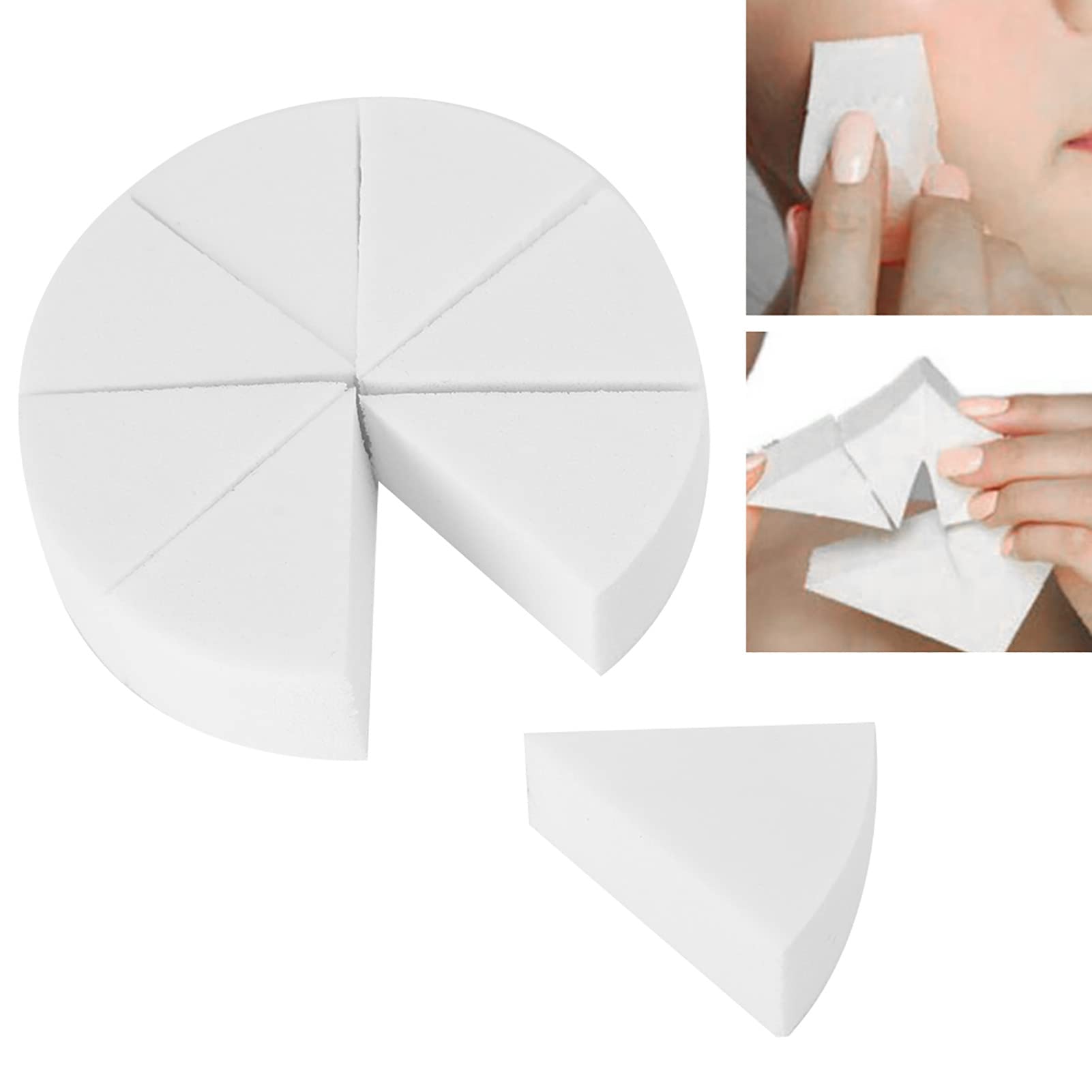 Puff en Polvo, Esponja de Maquillaje Altamente Eficaz, 8 Puffs Muestran Principiantes para Amantes del Maquillaje.