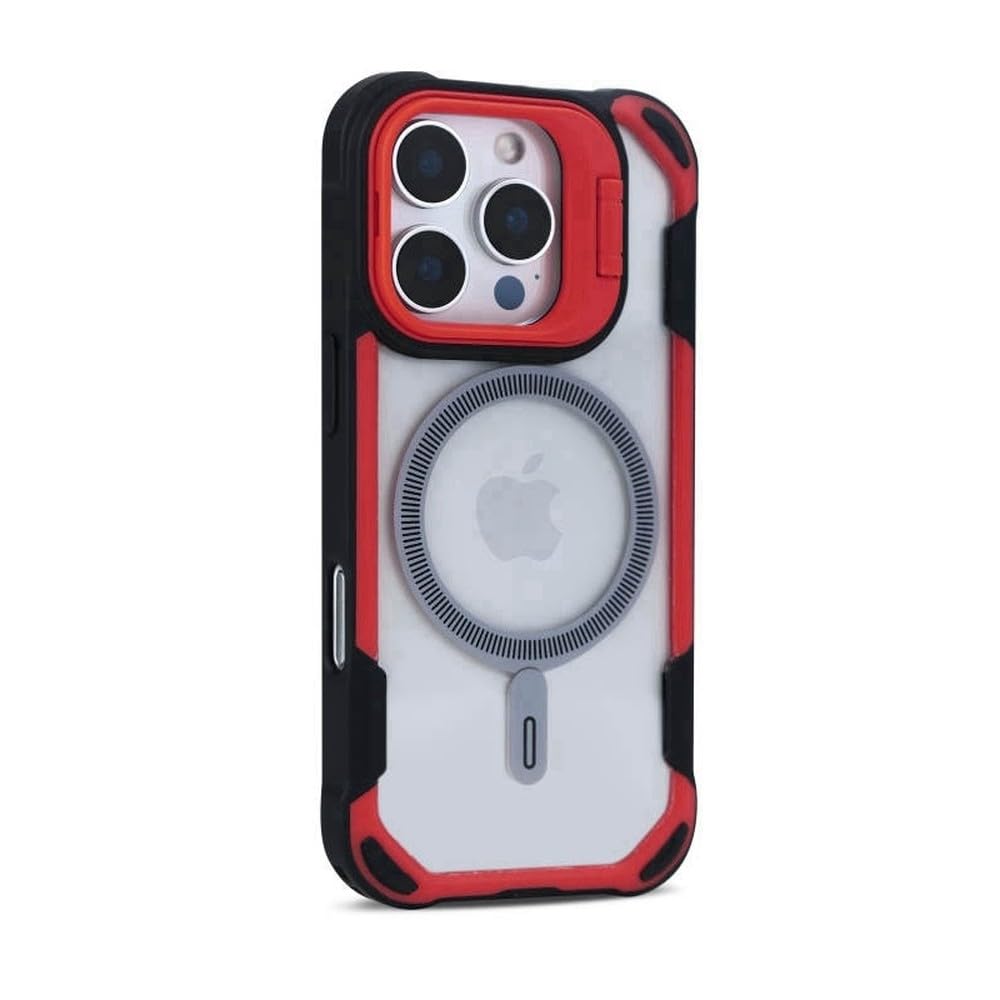 Étui iPhone 14 Plus rouge magnétique pliable anti-rayure écran - 8