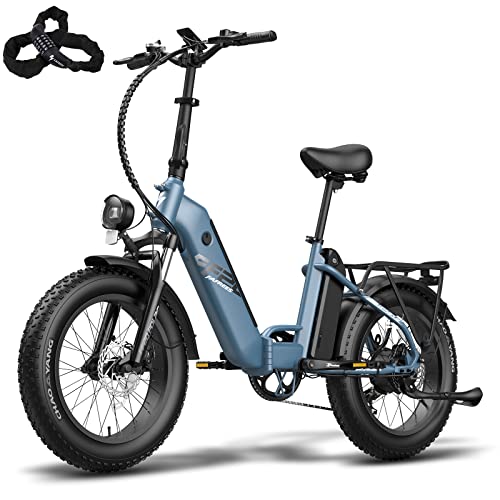 Fafrees Ff20 Polar Fatbike E Bike - Bicicleta Eléctrica De 20 Pulgadas Para Hombre Con Batería De 48 V Y 10,4 Ah X 2 Baterías, Bicicleta Eléctrica Plegable Shimano 7s De 65 N.M Hasta 160 Km Fafrees Ff20 Polar Fatbike E Bike - Bicicleta Eléctrica De 20 Pulgadas Para Hombre Con Batería De 48 V Y 10,4 Ah X 2 Baterías, Bicicleta Eléctrica Plegable Shimano 7s De 65 N.M Hasta 160 Km
