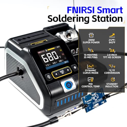 Image of FNIRSI DWS-200 200W High Power Soldering Station Kit,2 Helping Hands