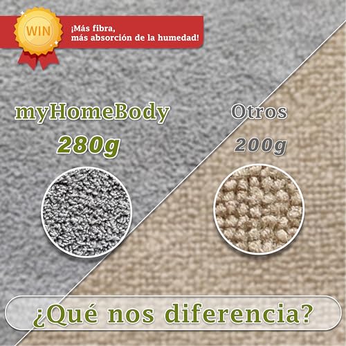 Miniatura 5 de Myhomebody Toalla De Microfibra Para El Cabello De Secado Rápido, 3 Colores 1 Set De Toallas De Microfibra Para El Cabello, Pink, Grey, White