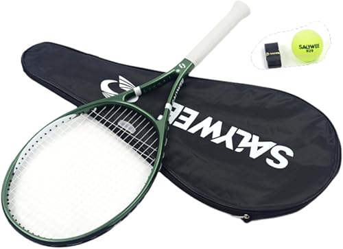 Miniatura 7 de Raqueta de tenis de entrenamiento antideslizante para hombres y mujeres con bolsa raqueta de tenis para competición de juegos, jardín recreativo