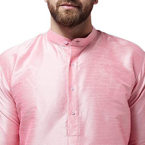 Image of SOJANYA (Since 1958 Men's Off-White Dupion Silk Kurta & Churidaar Pyjama