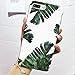 J.west Palm Leaves Pattern Anti-Fingerprint Slim Shockproof Flexible Glossy TPU Soft Rubber Silicone Skin Cover Phone Case Green