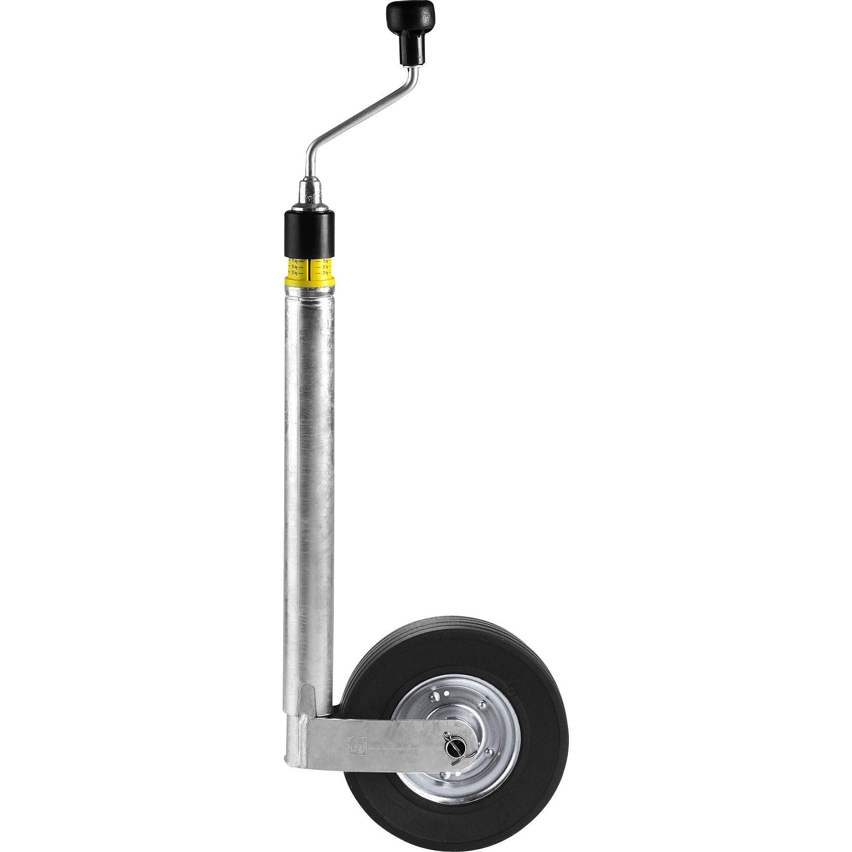 Winterhoff Drawbar wheel with bearing load indicator, solid rubber