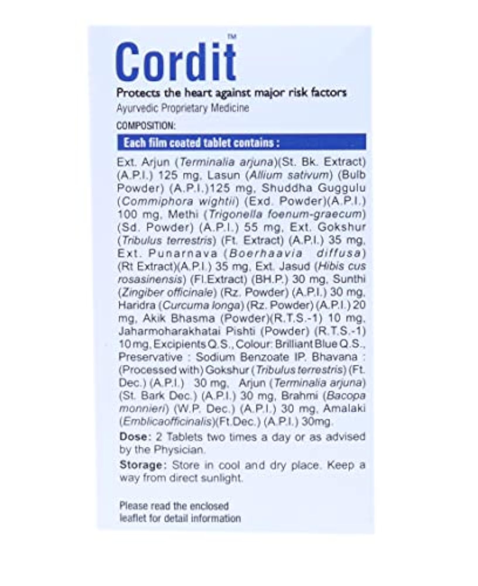 Virgo Cordit Tablet - 100 Tablets