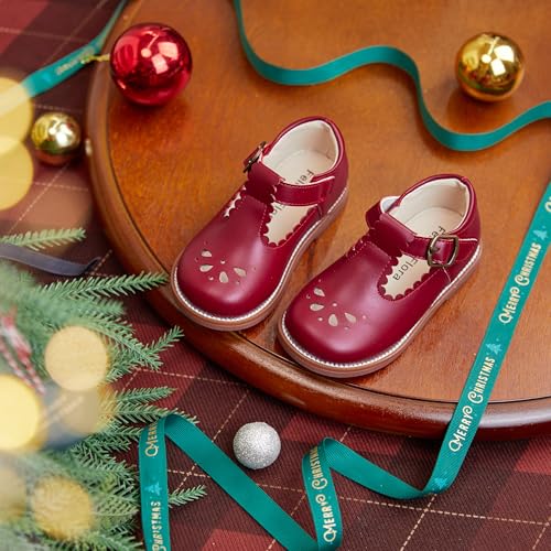 Image of Felix & Flora Toddler Little Girl Mary Jane Dress Shoes - Ballet Flats for Girl Party School Shoes