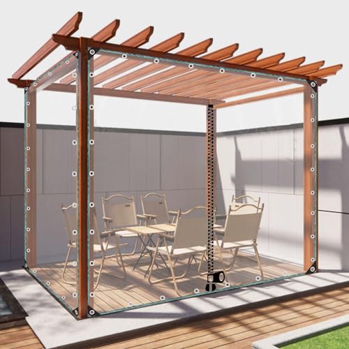 Transparente PVC-Plane Mit Reißverschluss,Klare wasserdichte Abdeckplane,0,35mm Faltbare PVC-Gewebeplane,Gärten Gewächshaus Pergola Transparente Plane Seitenwände Vorhänge,WxH-3x2.2m/9.8x7.2ft Transparente PVC-Plane Mit Reißverschluss,Klare wasserdichte Abdeckplane,0,35mm Faltbare PVC-Gewebeplane,Gärten Gewächshaus Pergola Transparente Plane Seitenwände Vorhänge,WxH-3x2.2m/9.8x7.2ft