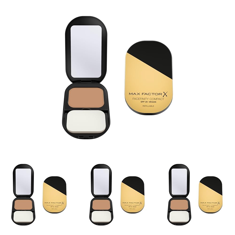 Max Factor – Facefinity compact foundation g, 002 Ivory, 10 g (Packung mit 4)