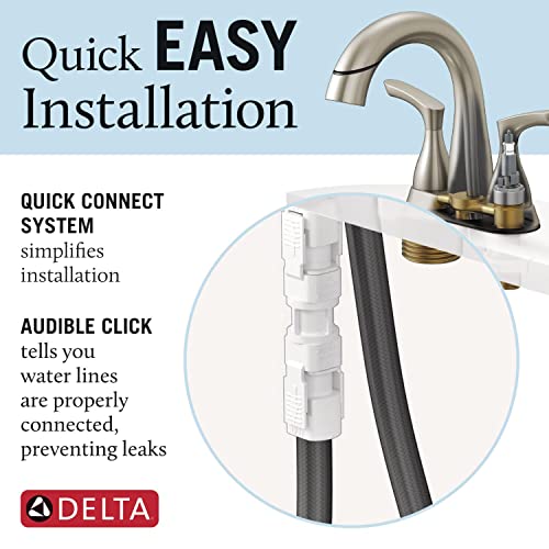 Delta Faucet Broadmoor Pull Down Bathroom Faucet Chrome, Bathroom Pull Out Faucet, Bathroom Sink Faucet With Pull Down Sprayer, Centerset Bathroom Faucet With Magnetic Docking, Matte Black 25765Lf-Pd #TOP4