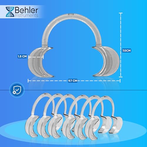 6 Stück Dental C-Form Mundöffner für Kinder - Mundöffner Challenge - Wangenretraktor in C-Form - Dental C-Form Mundöffner für Zahnaufhellung - C-Form Mundöffner - Retraktoren in C-Form - Dentalbedarf