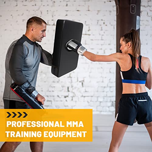 Dunzy Sports Blocking Pads 24 X 16 Inch Training Kick Pad Standard Basketball Contact Pad With Handles For Soccer Football Hockey Martial Arts Mma Karate Kickboxing Lacrosse Practice, Black (1) #TOP4