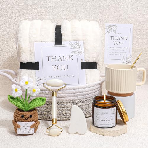 Product Image of the pengtai Thank You Gift for Women | 9 PCS Self Care Gifts | Appreciation Gift Basket for Teacher, Coworker, Friend, Nurse | Perfect for Christmas, Birthday, Retirement, Get Well Soon Gifts for Women