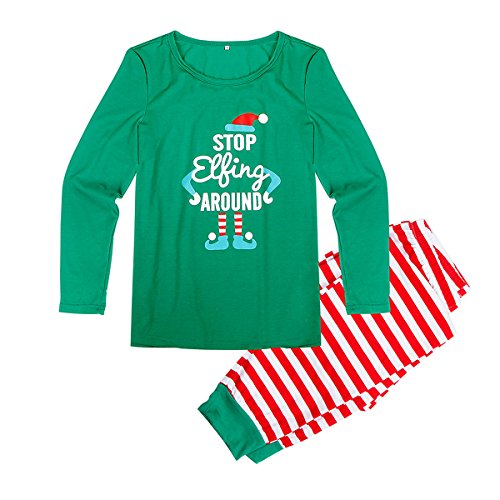 Leyeet Kerst Familie Bijpassende Pyjama Set Ouder- kind Nachtkleding Dagelijkse Wear Outfits voor Man Vrouw Baby - Afbeelding 6