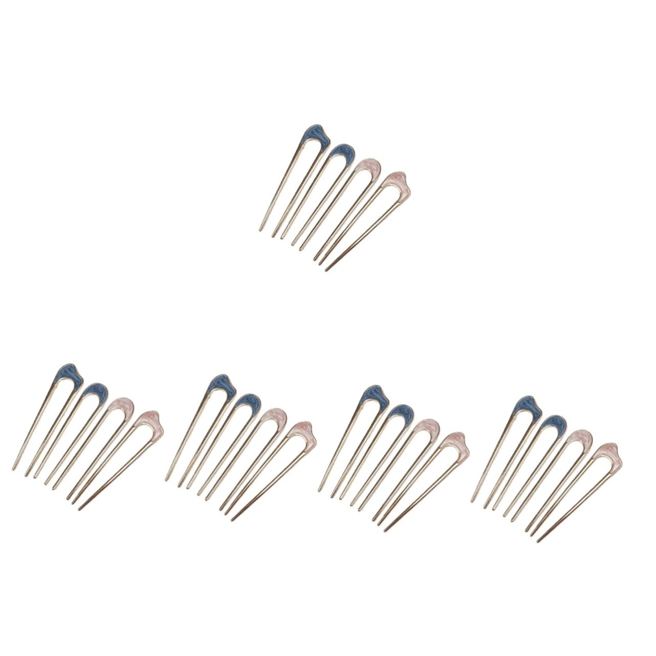 FRCOLOR 20 Piezas horquilla en forma de u palo de pelo palos de pelo para el cabello horquilla de pelo en forma de u pasador de pelo de las mujeres tenedor para el cabello Fritillaria