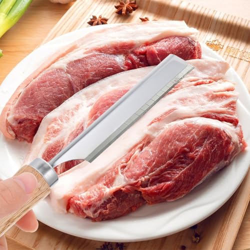Cuchillas depilatorias de cerdo con mango de madera premium Hohopeti 5