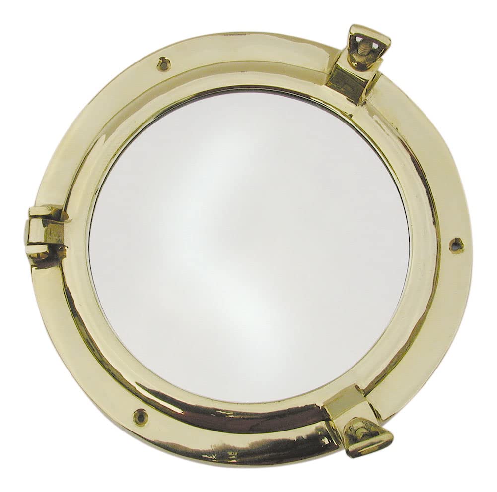 Bullaugenspiegel to open Round Brass Diameter: 20 CM
