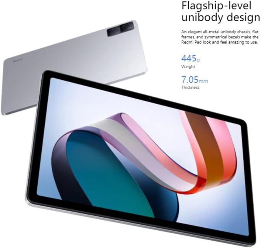 Xiaomi Redmi Tablet Pad 128 GB,10,61 Schermo 2K 90 Hz,MediaTek G99, Quadrupla Altoparlanti, 8000mAh, Design Metallo Unibody, WiFi - Argento Lunare