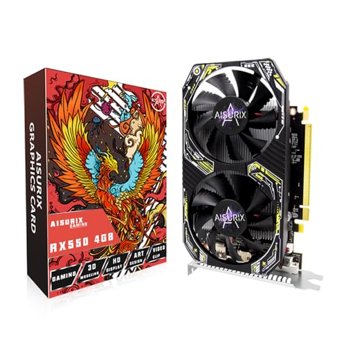 AISURIX RX 550 4GB Graphics Card LP GDDR5 128Bit Computer