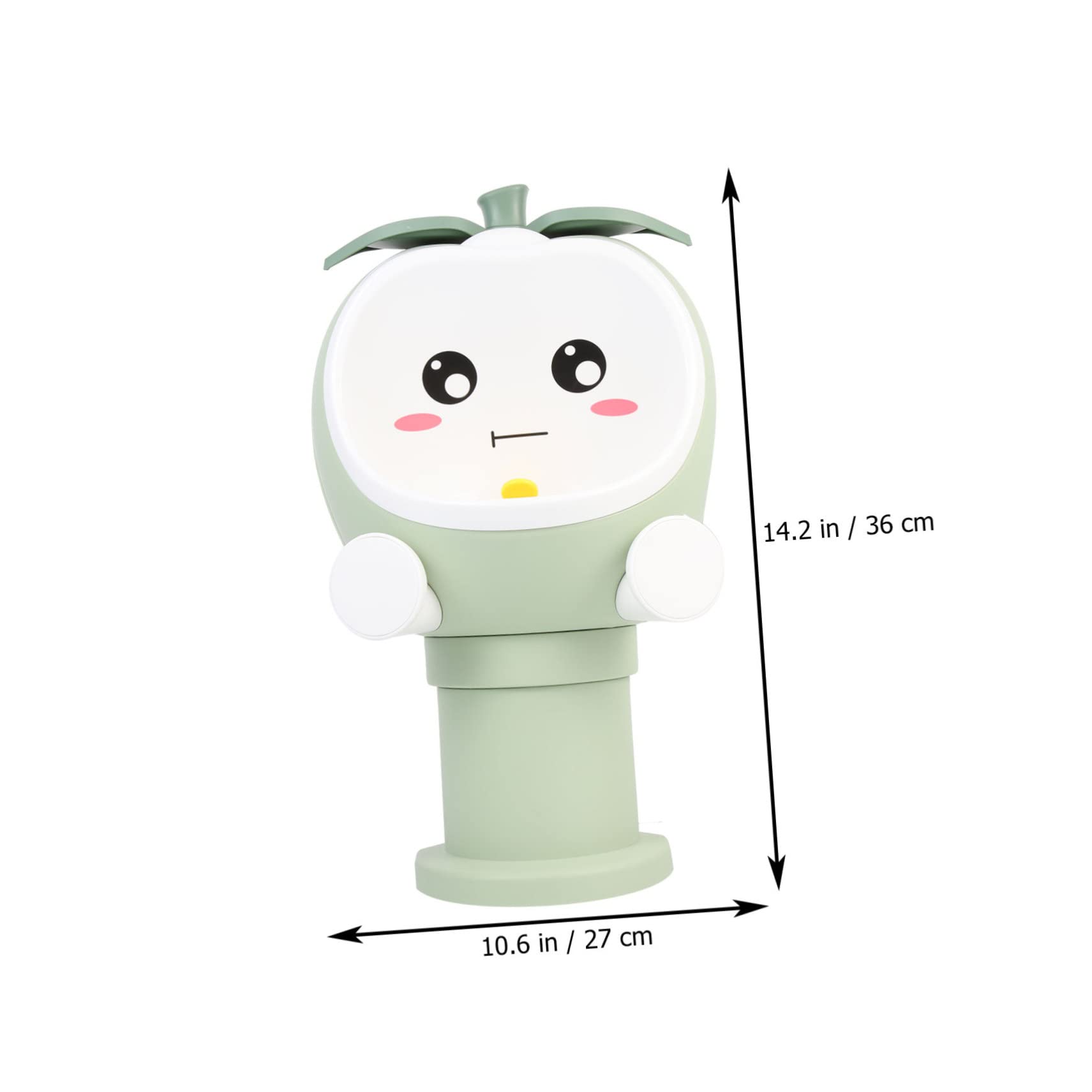 Jungen Urinal für Kleinkinder, Töpfchen fürs Training, Grün | Kunststoff, Cartoonartige Form, Vergrößerte Tiefe Wanne, Integriertes Windrad gegen Spritzer