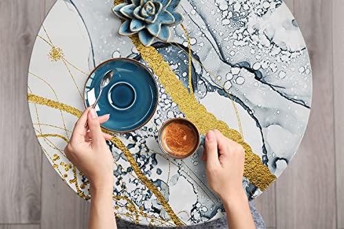 Lámina adhesiva 100x50cm de mármol de imitación para estante y cómoda 6