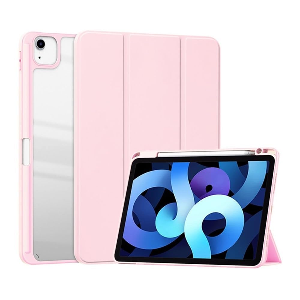 Coque Xiaomi Pad 6 / 6 Pro 11" transparente rose à triple volet - 6