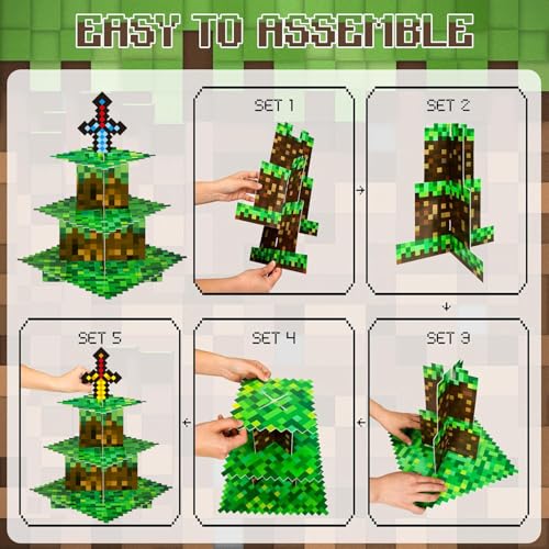 Anime Birthday Party Cupcake Display