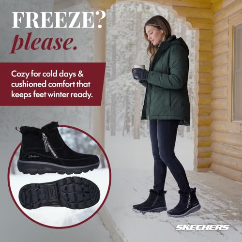 Skechers Women's EASY GOING - COOL ZIP Zip-Up Boot, Black, 6M - image 3