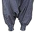 Shopoholic Fashion Unisex Stonewashed Plain Hippy Harem Trouser (Blue)