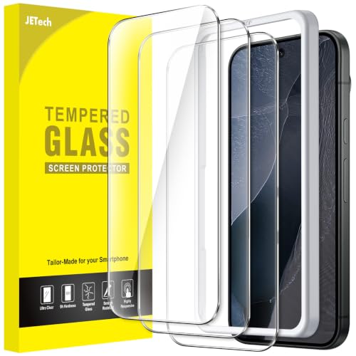 Image of JETech Screen Protector Guard for Google Pixel 11 Pro XL, 3-Pack | 9H+ Shatterproof Tempered Glass, Easy Installation, Fingerprint Unlock Compatible, High Clarity, Anti-Fingerprint