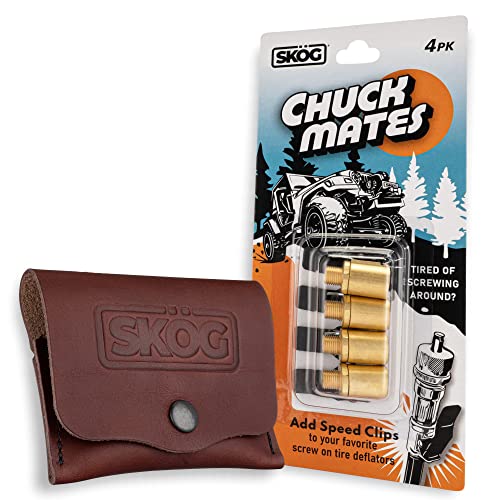 SKÖG Chuck Mates Speed Clips and Perfect Size Leather Pouch