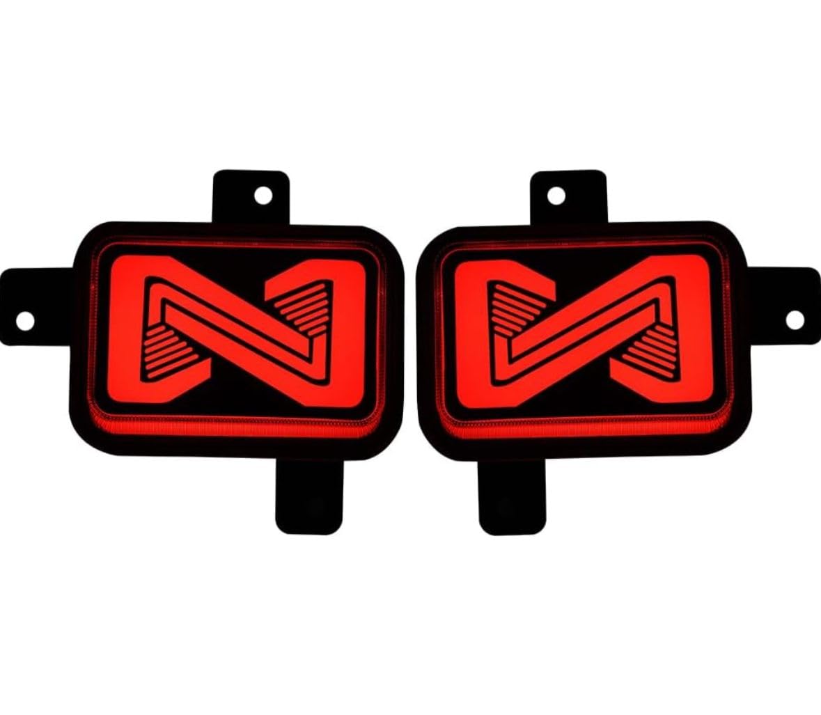 AUTO MT Car rear Z Style Matrix reflector bumper brake DRL led light with indicator compatible for Mahindra thar 2020 Matrix-image-46