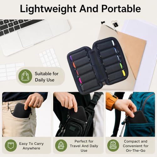 Image of Black Pen Drive Box, 10 Slots USB Flash Drive Organizer for Travel Business Commute Storage, Pen Drive Case for Tech Professionals and Students, Pendrive Pouch